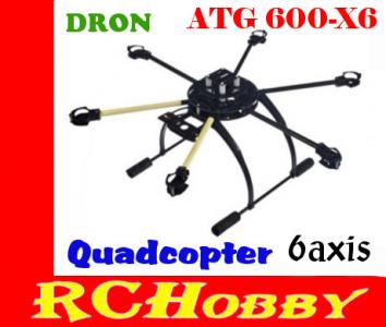 Rama Hexacopter ATG 600-X6 Dron HEXA F600 FPV