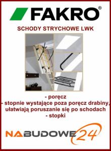 SCHODY STRYCHOWE FAKRO LWK 70x120 KOMFORT