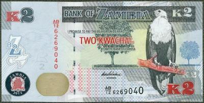 Zambia - 2 Kwacha 2012/2013 P49 *nowe! antylopa