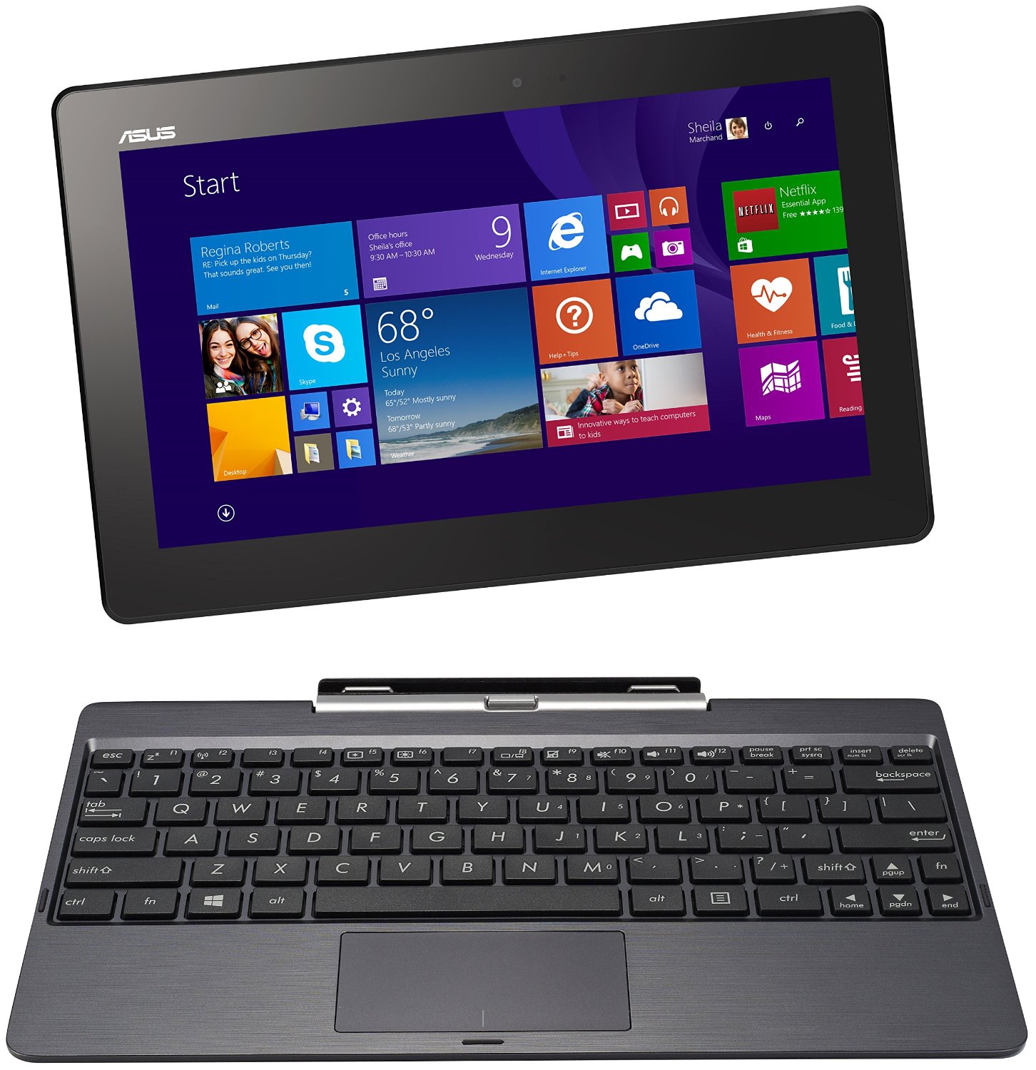 Laptop Tablet Asus T100TA 2w1 QUAD Z3740 564GB - 7068300269 - oficjalne  archiwum Allegro