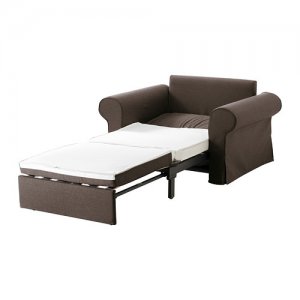 IKEA BACKABRO- pokrycie fotel rozkł. JONSBODA brąz - 6134139613 - oficjalne  archiwum Allegro