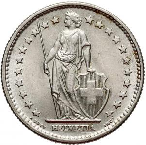 1547. Szwajcaria, 2 fr. 1967, st.1-/2+