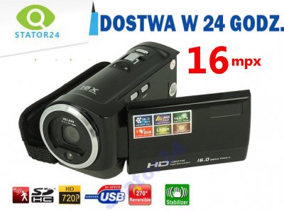 Kamera cyfrowa HD aparat 16 MPX karty SD 32 GB T41 - 6072372781 - oficjalne  archiwum Allegro