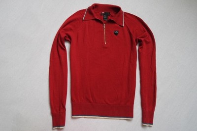 DIESEL sweter sweterek bluza czerwony logo____XS/S