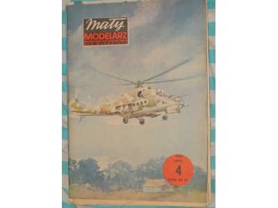 Mały Modelarz 4/1982 model śmigłowiec Mil Mi-24