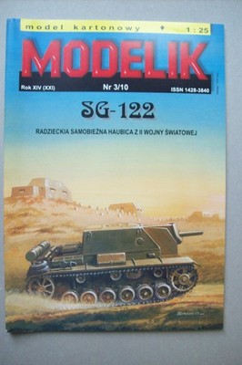 Modelik3/10 SG-122 Radziecka hałbica samobieżna.