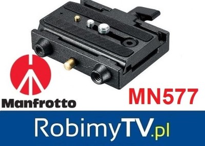 Adapter Manfrotto MN577 gniazdo RC5 z płytką 501PL