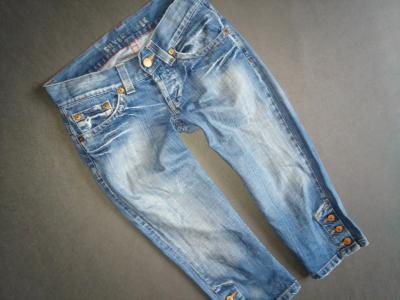 SILVER męskie jeansowe wycierane spodenki M