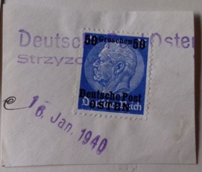 Deutsche Post OSTEN '40 Strzyzow / Strzyżów