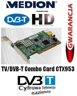 TUNER TV DVB-T Medion NAZIEMNA Cyfrowa CTX953 GWAR
