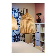 DWIE Lampy wiszące z wikliny Ikea LERAN 29 cm - 6779455604 - oficjalne  archiwum Allegro