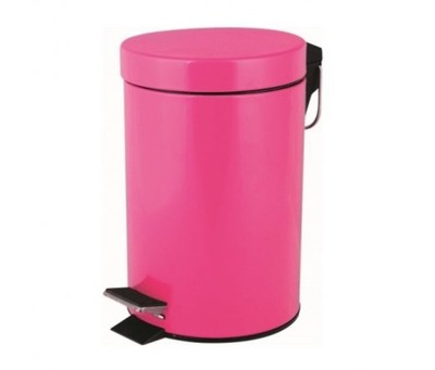 Kosz na śmieci LIDO biurowy domowy 3l różowy