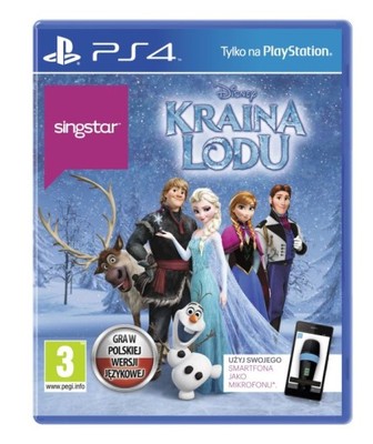 GRA PS4 Kraina Lodu SingStar j. NOWA polska wersja