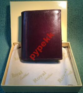 ROYAL LEATHER skórzany brązowy portfel w pudełku - 6043057986 - oficjalne  archiwum Allegro