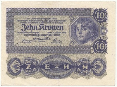 4177. Austria 10 koron 1922 st.2-