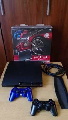 PS3 PLAYSTATION 3 SLIM 320GB+2 pady+9 gier(FIFA17)