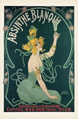 Absinthe Blanqui - plakat, plakaty 61x91,5 cm