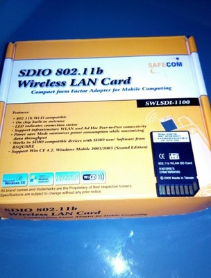 Safecom SWLSDI-1100, karta WiFi SDIO 802.11b