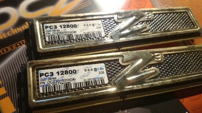 OCZ DDR3 PC3 12800 DUAL CHANNEL KIT 2x2GB Gold
