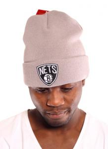 Czapka zimowa Mitchell Ness Knit Brooklyn Nets Gre