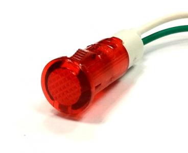 Kontrolka lampka x11 Czerwona LED 6V