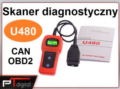 Skaner diagnostyczny OBD2 U480 PL w 24h/FV