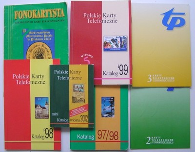 KATALOGI  KART  POLSKICH   -  7 szt.