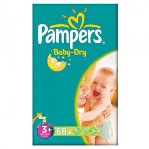 Pampers Baby-Dry 3+ 5-10 kg - 68 szt.