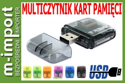 Multiczytnik kart pamięci USB 52w1 SD/MMC/MS/MSDUO