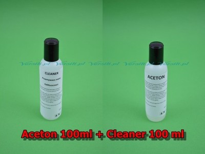 ACETON+CLEANER 100ml + 100ml zestaw hybrydy