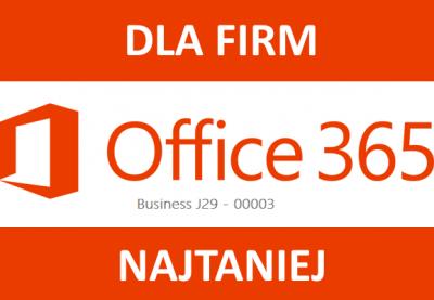 Office365 Business dla FIRM 1 licencja=5 urządzeń!