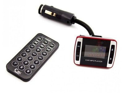 TRANSMITER FM USB SD MP3 PILOT LCD z wysięgnikiem