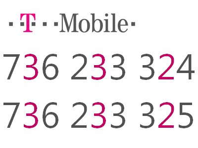 Dwie nowe karty SIM - T-Mobile - 2 kolejne numery