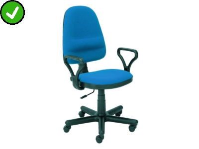 Fotel biurowy BRAVO C-6 niebieski 6 kolorów