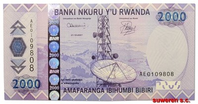 9.bp.Rwanda, 2 000 Franków 2007, P.36, St.1