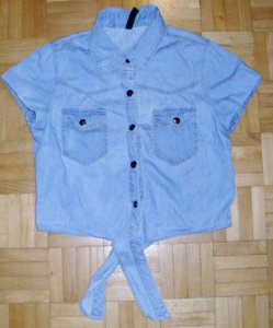 M 38 jeans bolerko na guziki kolnierzyk GRATIS WYS