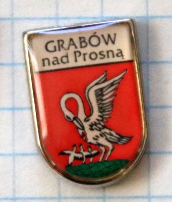 Odznak Herb Grabów nad Prosną heraldyka