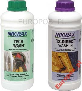 ZESTAW NIKWAX Tech WASH 1 L + TX. Direct 1 L W-wa