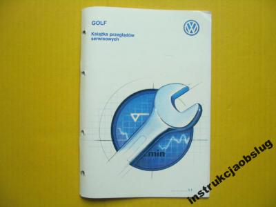 VW Golf IV książka serwisowa VW Golf IV 1997r