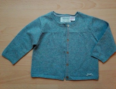 Sweterek Zara r.80 jak nowy szary