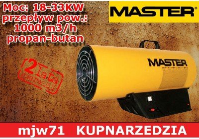 MASTER NAGRZEWNICA GAZOWA BLP33M 33KW promocja!