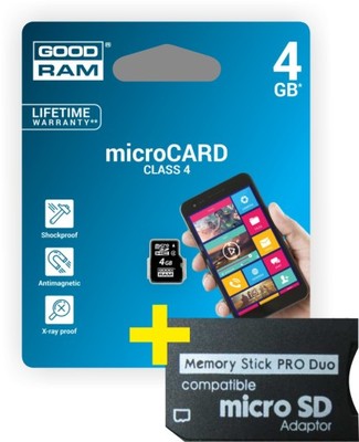 MEMORY STICK 4GB PRODuo PRO Duo GB SONY PSP FOTO