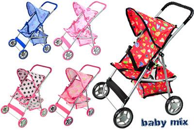 Wózek dla lalek BABY MIX 5 kolorów BARDZO FAJNY!!!