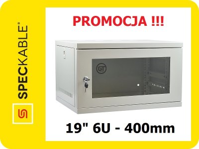 Szafa szafka wisząca RACK 19&quot; 6U 400mm