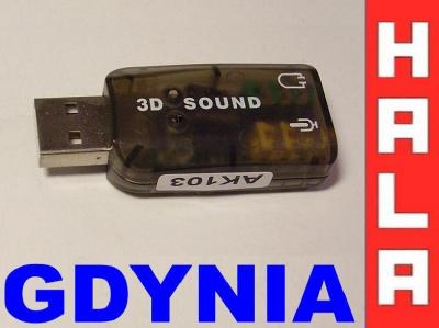 Adapter karta dźwiękowa muzyczna na USB GDYNIA