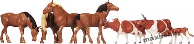 ! Konie, krowy 1:87(H0) Faller 154002 !