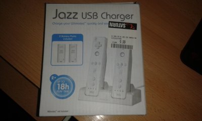 Nintendo Speedlink Jazz USB Charger for Nintendo W