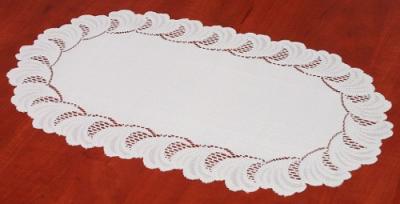 Serweta żakardowa biała 30 x 50 cm - S005