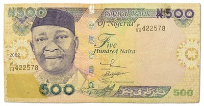 3.Nigeria, 500 Naira 2002, P.30.a, St.3