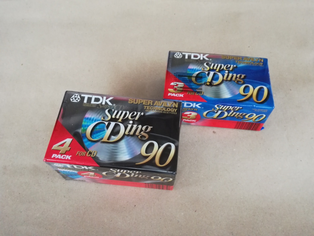 kasety TDK chrome 90 7 sztuk 2 pakiety chromówki